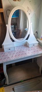 Kaptafel met spiegel en lades ikea, Huis en Inrichting, Tafels | Kaptafels, Kindermeubels, Gebruikt, 100 tot 150 cm, Hout