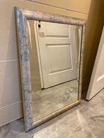 Mooie spiegel met facet geslepen glas, Ophalen, Zo goed als nieuw, Minder dan 100 cm, Rechthoekig