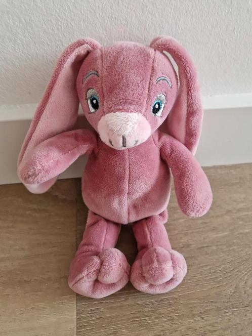 Knuffel My Teddy konijn roze donkerroze K6710, Kinderen en Baby's, Speelgoed | Knuffels en Pluche, Zo goed als nieuw, Konijn, Ophalen of Verzenden