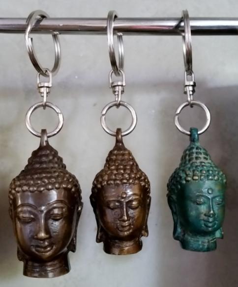 Tashanger - Sleutelhanger met Boeddha van brons (nieuw), Sieraden, Tassen en Uiterlijk, Tassen | Damestassen, Nieuw