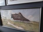 krijt, potlood, houtskool, Jan Kagie Jr. Texels landschap, Antiek en Kunst, Ophalen