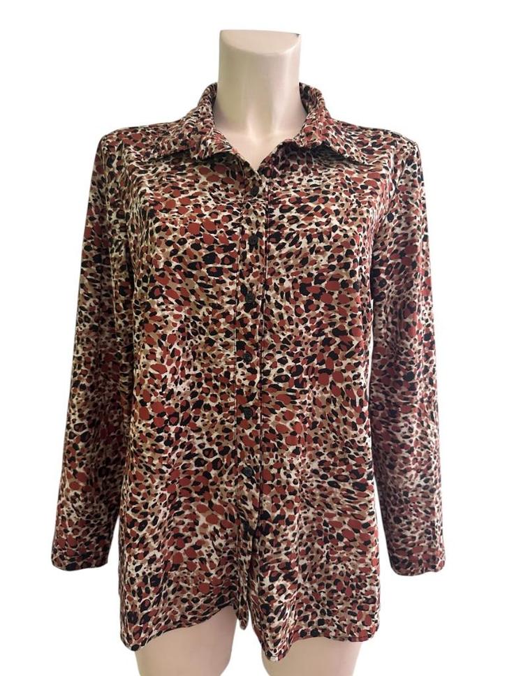 Studio Anneloes blouse XL, Kleding | Dames, Blouses en Tunieken, Zo goed als nieuw, Maat 46/48 (XL) of groter, Bruin, Ophalen of Verzenden