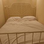 IKEA Wit Spijlenbed 2 persoons. (zonder lattenbodem/matras), Ophalen, Gebruikt, Wit, Tweepersoons