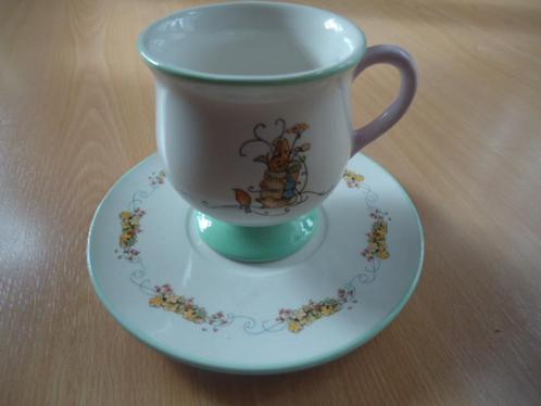 Peter Rabbit, Pieter Konijn kop en schotel, Huis en Inrichting, Keuken | Servies, Zo goed als nieuw, Kop(pen) en/of Schotel(s)