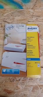 Avery Mini Etiketten J8651 - 650 stuks 7x in 1 koop, Hobby en Vrije tijd, Kaarten | Zelf maken, Ophalen of Verzenden, Overige typen