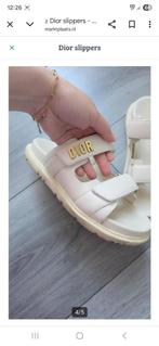 Dior slippers, Slippers, Wit, Ophalen of Verzenden, Gedragen