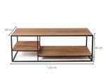 Salontafel Charlie Xenos, Huis en Inrichting, Tafels | Salontafels, 100 tot 150 cm, Nieuw, Minder dan 50 cm, Rechthoekig