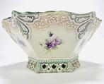 Porseleinen Art Nouveau kom met bord, Antiek en Kunst, Antiek | Porselein, Ophalen of Verzenden