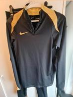 Nike trainingspak zwart / goud, Ophalen of Verzenden, Zo goed als nieuw, Maat 46 (S) of kleiner, Zwart