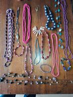 Sieraden Lot Paars/Roze - 1 Koop! €15, Kunststof, Gebruikt, Met strass, Ophalen of Verzenden
