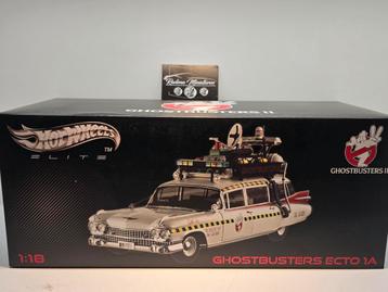 Hotwheels Elite Ghostbusters Ecto1 - 1:18 Zeldzaam 