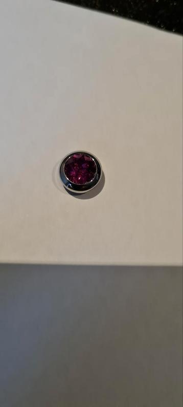 Melano Vivid Steentje 8mm Pinkroze Zetting beschikbaar voor biedingen