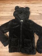 H&M Teddy Jas Zwart - Maat 146/152, Ophalen of Verzenden, Zo goed als nieuw, Meisje, Jas