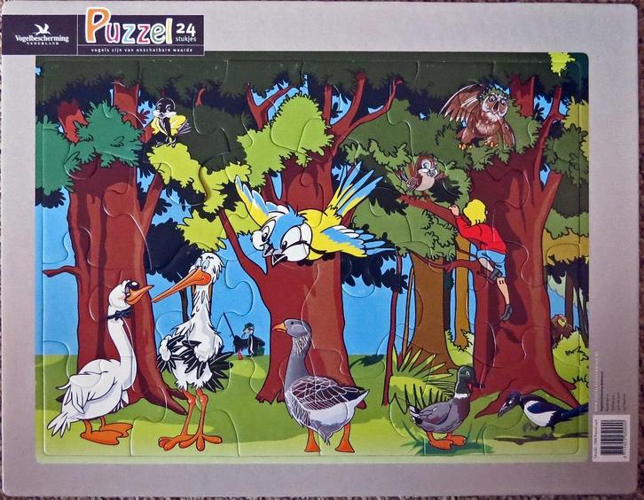 Legpuzzels Vogels in het dorp en Vogels in het bos (16/24st), Hobby en Vrije tijd, Denksport en Puzzels, Nieuw, 500 t/m 1500 stukjes