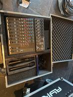 Mengpaneel met Microfoons in Flightcase, Ophalen of Verzenden, Zo goed als nieuw, 5 tot 10 kanalen, Microfooningang