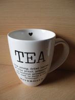 Riverdale mok  Tea: the young dry leaves  13.5cm, Ophalen of Verzenden, Zo goed als nieuw