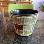 Plantpot, bloempot, Spara, blokpatroon, vintage, Ophalen