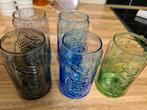 Coca Cola Glazen - Set van 5 Verschillende Kleuren, Ophalen, Gebruikt