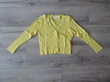 Name It vestje ajour geel maat 122/128 zgan beschikbaar voor biedingen