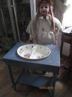 dubbele wasbak met tafeltje voor pop, Ophalen