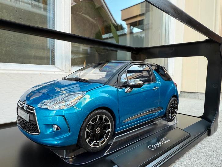 1:18 Citroen DS3 blauw 2011 Norev 181539 / JJTOP, Hobby en Vrije tijd, Modelauto's | 1:18, Nieuw, Auto, Norev, Ophalen of Verzenden