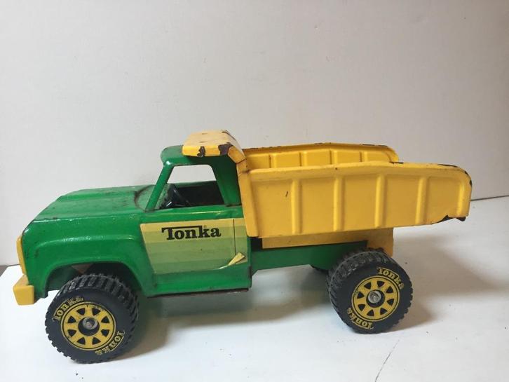 Vintage Tonka Dump Truck Zand kiepwagen 1975 Stalen 30cm, Verzamelen, Retro, Overige typen, Ophalen of Verzenden