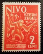 Nederlands-Indie 1949 Steunzegel N.I.V.O. 2 cent Orangutan, Ophalen of Verzenden, Postfris, Nederlands-Indië