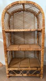 Vintage Rotan rieten kastje boekenkast, Ophalen, Gebruikt