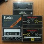 4 sony cassette bandjes en 1 scotch, 2 t/m 25 bandjes, Gebruikt, Ophalen of Verzenden