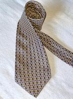 Perry Ellis Gold-Navy Stropdas, Blauw, Ophalen of Verzenden, Zo goed als nieuw, Perry Ellis