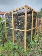 Mooie houten volière, Dieren en Toebehoren, Vogels | Hokken en Kooien, Ophalen, Zo goed als nieuw, Aluminium, Volière