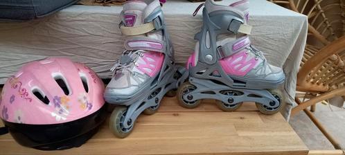 Verstelbaar Skeelers Rollerblade Maat 28- 32 + gratis helm, Kinderen en Baby's, Speelgoed | Buiten | Rolschaatsen, Gebruikt, Kinderen
