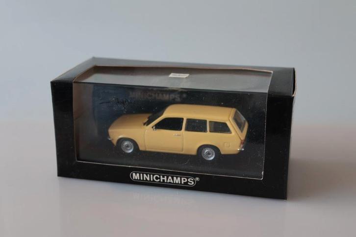 Opel Kadett C1 Caravan 1973-1977 geel, Hobby en Vrije tijd, Modelauto's | 1:43, Zo goed als nieuw, Auto, MiniChamps, Ophalen of Verzenden