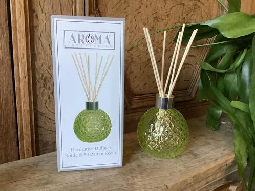 NIEUW groen glazen houder voor diffuser olie, Huis en Inrichting, Woonaccessoires | Kandelaars en Kaarsen, Nieuw, Ophalen of Verzenden