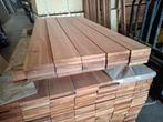 Partij 24  stuks hardhout vlonderplanken 155 cm bezorgen mog, Tuin en Terras, Ophalen, Nieuw, A, Hout