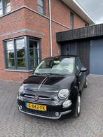 Fiat 500 1.2 Eco 69pk 2019 Zwart, Auto's, Voorwielaandrijving, 4 cilinders, 4 stoelen, Leder en Stof