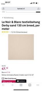 textielbehang | Le Noir & Blanc Derby sand | karwei, Huis en Inrichting, Stoffering | Behang, Ophalen, Minder dan 10 m², Beige