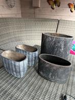 Diverse Sobere Potten - Set, Tuin en Terras, Bloempotten, Gebruikt, Rond, Binnen, Aardewerk