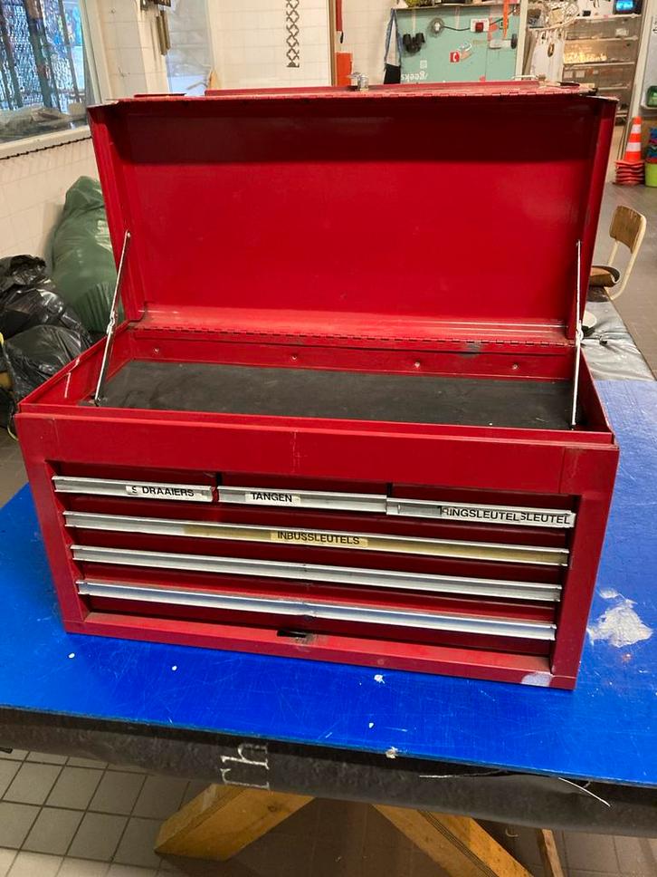 Powerplus Gereedschapskist - Prima Staat, Zonder Sleutel, Doe-het-zelf en Verbouw, Gereedschapskisten, Gebruikt, Ophalen of Verzenden