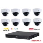 8MP Dahua Starlight IP PoE camera set / 8CH NVR+8x camera's