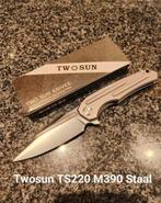 Twosun TS220, M390 staal, nieuw €125,- nu voor €85, Ophalen of Verzenden, Zo goed als nieuw