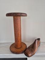 Antieke Houten Spoel en Schoenmal., Antiek en Kunst, Curiosa en Brocante, Ophalen of Verzenden