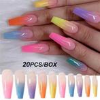 20/24 Stks/set Full Cover Nagels met nagelstrips/nagellijm., Ophalen of Verzenden, ., ., .