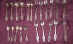 Verzilverde theelepeltjes en gebaksvorkjes, Antiek en Kunst, Ophalen of Verzenden