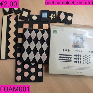 Foam stempels  beschikbaar voor biedingen