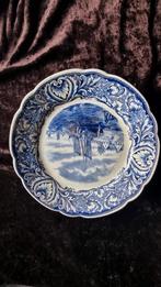 Delfts Blauw Wandbord met Scheepsmotief, Ophalen of Verzenden