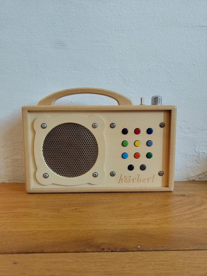 Hörbert houten mp3 speler voor kinderen, Kinderen en Baby's, Speelgoed | Houten speelgoed, Gebruikt, Overige typen, Ophalen