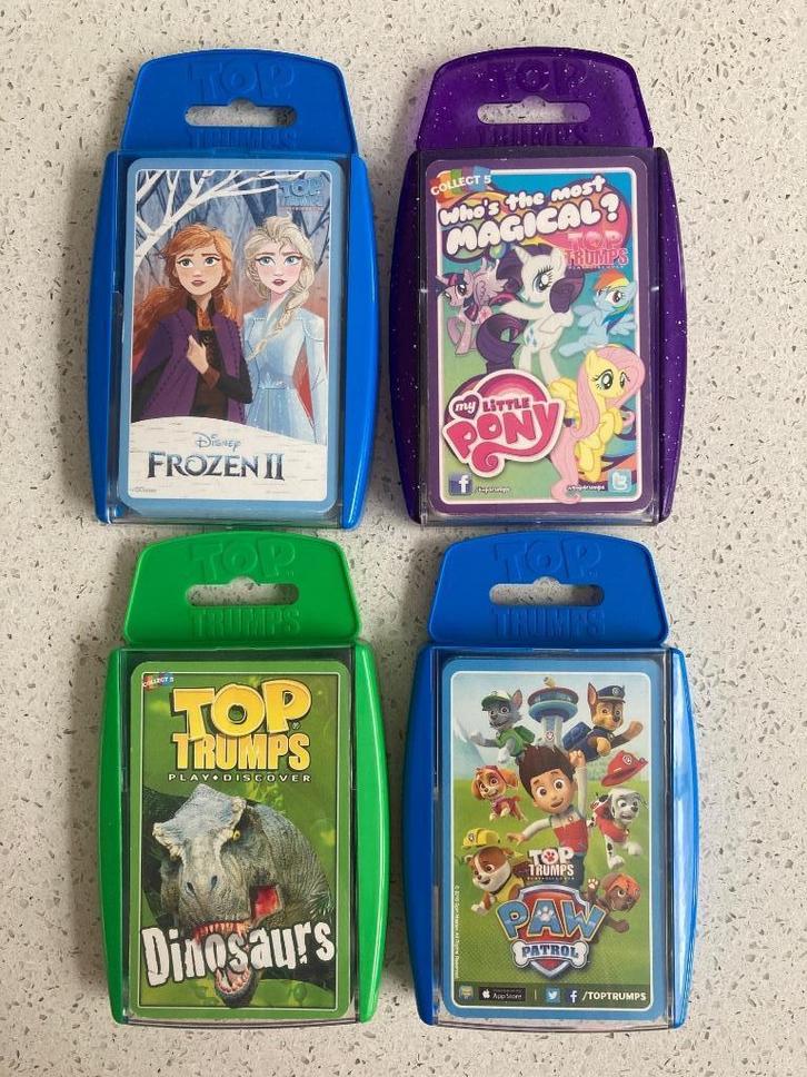 Top trumps spellen, Hobby en Vrije tijd, Gezelschapsspellen | Kaartspellen, Zo goed als nieuw, Drie of vier spelers, Ophalen of Verzenden