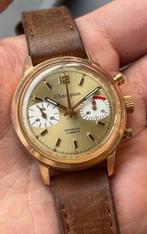 chronograph valjoux 7733, Sieraden, Tassen en Uiterlijk, Horloges | Heren, Overige merken, Leer, Staal, Polshorloge