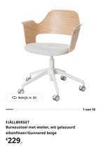 Mooie bureaustoel Ikea, Ophalen, Beige, Zo goed als nieuw, Bureaustoel